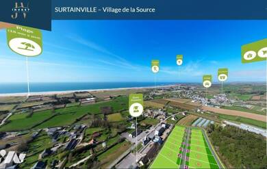 Terrain à vendre 82 800 € 885 m² de terrain Surtainville 50270
