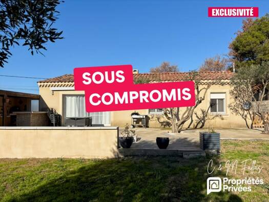 Maison de plain-pied à vendre 295 000 € 4 pièces 3 chambres 108 m² 868 m² de terrain Cairanne 84290