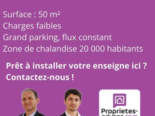 Local commercial à louer 1 000 € 50 m² de surface de vente Ouest Fourchambault 58600