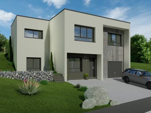 Terrain avec maison neuve à vendre 560 000 € 5 pièces 4 chambres 110 m² 400 m² de terrain Rédange 57390