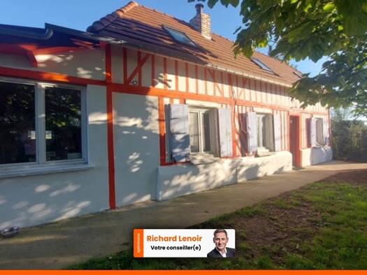 Maison de plain-pied à vendre 169 900 € 4 pièces 3 chambres 125 m² 750 m² de terrain Beuzeville 27210