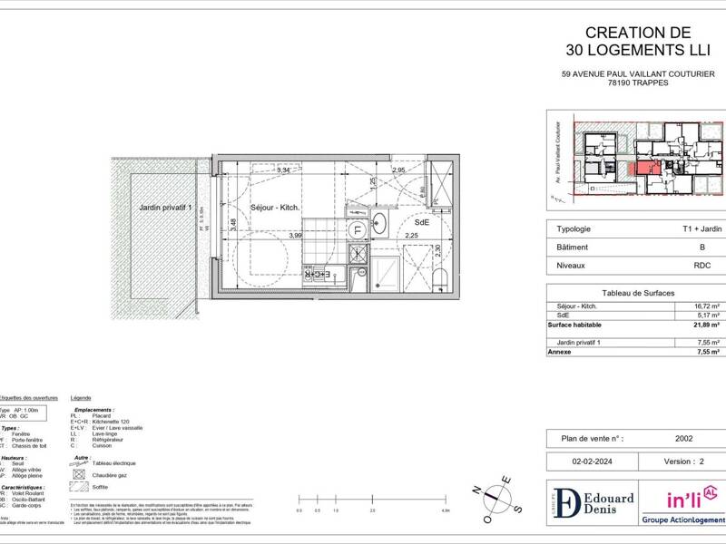 Maison à louer, 22m², TRAPPES