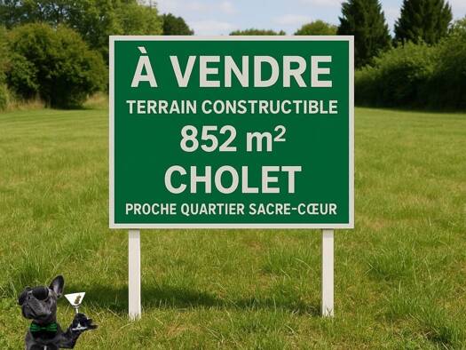 Terrain à vendre 137 000 € 852 m² de terrain Cholet 49300