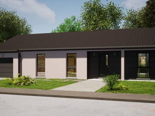 Terrain avec maison neuve à vendre 236 000 € 5 pièces 3 chambres 93 m² Commercy 55200