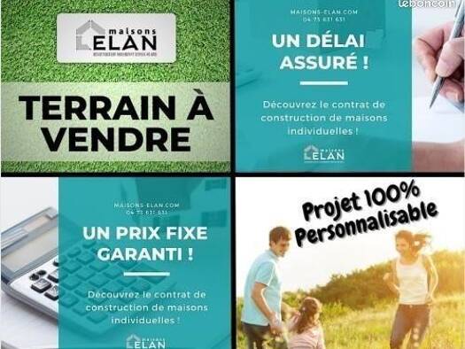 Terrain constructible viabilisé à vendre 85 600 € 534 m² de terrain Mur-sur-Allier 63115