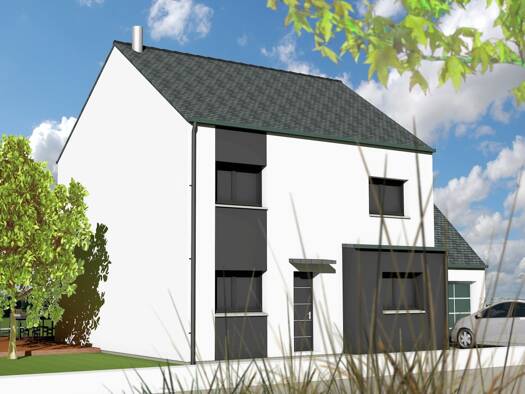 Terrain avec maison neuve à vendre 155 000 € 4 pièces 3 chambres 79,9 m² 432 m² de terrain La Couyère 35320