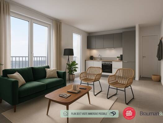 Appartement à vendre - Neuf 199 000 € 3 pièces 63 m² 1er étage Bourg-en-Bresse 01000