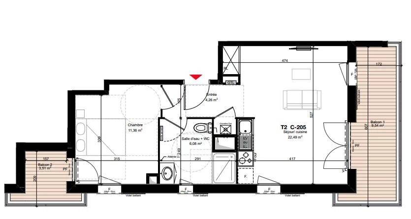 Maison à vendre, 44m², AX LES THERMES