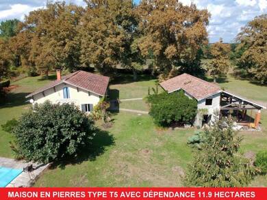 Maison à vendre 574 750 € 7 pièces 4 chambres 280 m² 119 295 m² de terrain Gabarret 40310