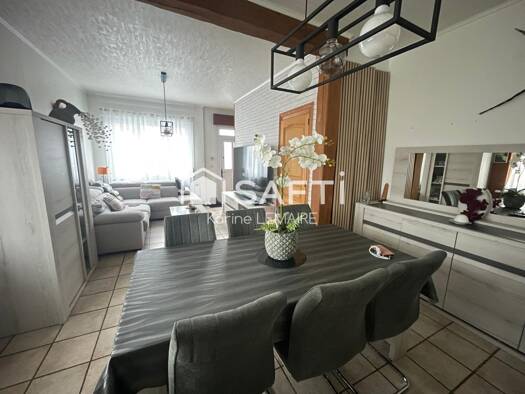 Maison à vendre 107 000 € 4 pièces 3 chambres 88 m² 256 m² de terrain Gare Hautmont 59330