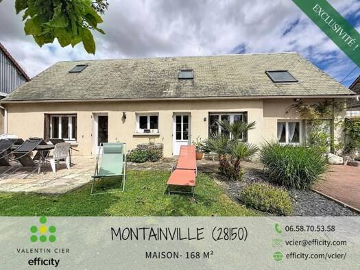 Maison à vendre 230 000 € 8 pièces 4 chambres 168 m² 1 050 m² de terrain Les Villages Vovéens 28150