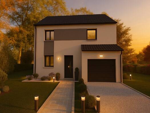 Terrain avec maison neuve à vendre 329 000 € 6 pièces 4 chambres 100 m² 321 m² de terrain Scy-Chazelles 57160