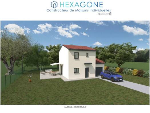 Terrain avec maison neuve à vendre 249 000 € 5 pièces 4 chambres 90 m² 500 m² de terrain Culin 38300