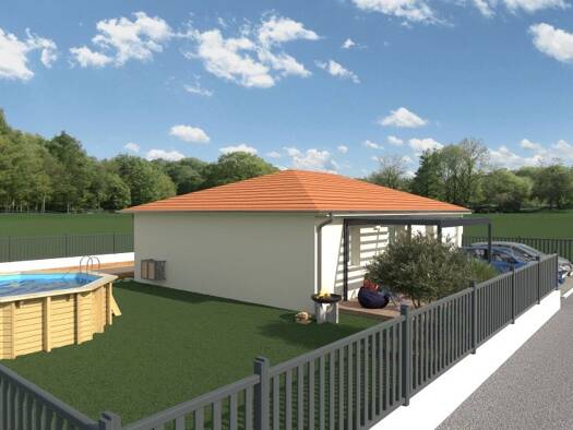 Terrain avec maison neuve à vendre 222 500 € 3 pièces 2 chambres 75 m² 778 m² de terrain Bresse Vallons 01340