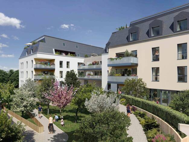 Appartement à vendre - neuf 277 000 € 3 pièces 2 chambres 67,3 m² RDC Touques 14800