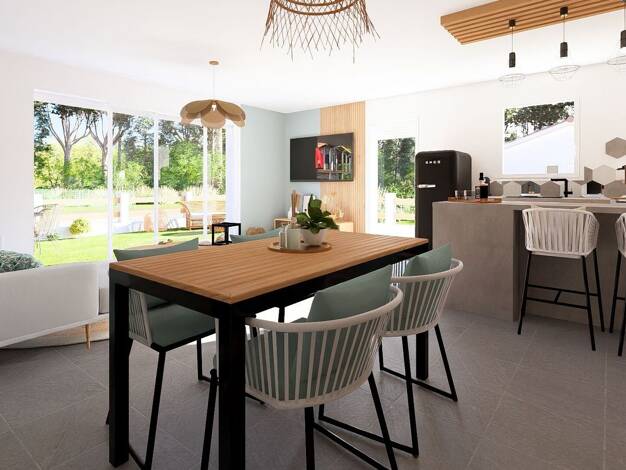 Terrain avec maison neuve à vendre 329 620 € 4 pièces 3 chambres 90 m² 1 087 m² de terrain Saint-Jean-de-Marsacq 40230