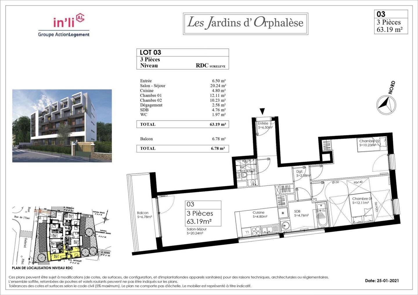 Maison à louer, 63m², VITRY SUR SEINE