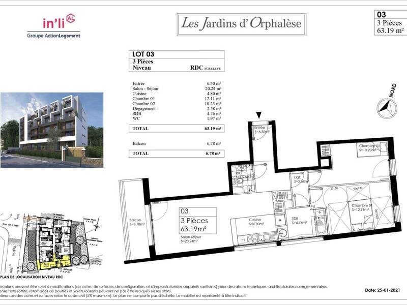 Maison à louer, 63m², VITRY SUR SEINE