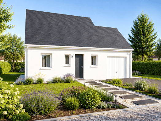 Terrain avec maison neuve à vendre 159 304 € 3 pièces 2 chambres 64 m² 412 m² de terrain Rives-du-Loir-en-Anjou 49140
