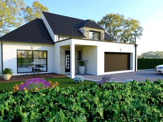 Terrain avec maison neuve à vendre 477 000 € 4 pièces 4 chambres 140 m² 695 m² de terrain Saint-Gatien-des-Bois 14130