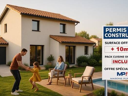 Terrain avec maison neuve à vendre 242 900 € 4 pièces 3 chambres 79 m² 400 m² de terrain Nurieux-Volognat 01460