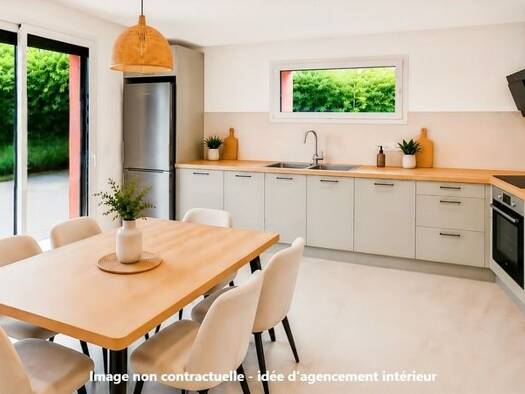 Maison à vendre - Première occupation 409 000 € 4 pièces 3 chambres 94 m² 76 m² de terrain Sud Ouest La Motte-Servolex 73290