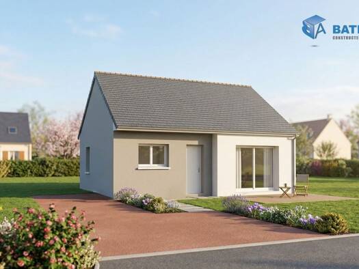 Terrain avec maison neuve à vendre 157 100 € 4 pièces 2 chambres 53 m² 300 m² de terrain Entrammes 53260