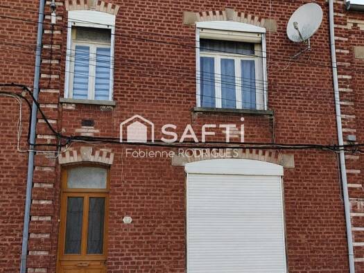 Maison à vendre 65 500 € 5 pièces 2 chambres 95 m² 428 m² de terrain Sud Le Cateau-Cambrésis 59360