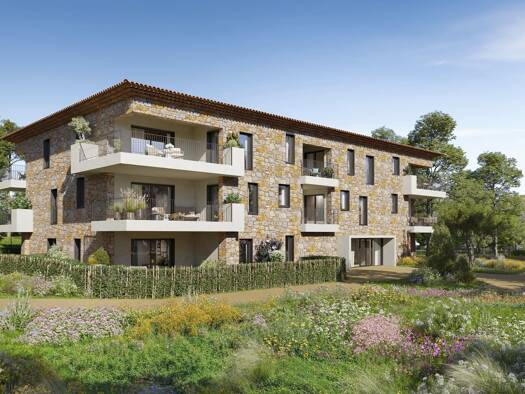 Appartement à vendre - Neuf 354 000 € 2 pièces 1 chambre 47,4 m² RDC Campagne en. E-Figons-Surville-Plantiers Eguilles 13510