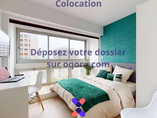 Colocation à louer 375 € 7 pièces 6 chambres 90 m² 10ème étage Couronneries Poitiers 86000
