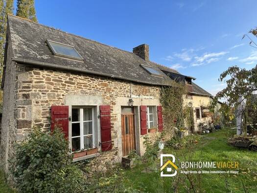 Maison en viager occupé Bouquet 74 000 € 4 pièces 2 chambres 92 m² 632 m² de terrain Les Champs-Géraux 22630