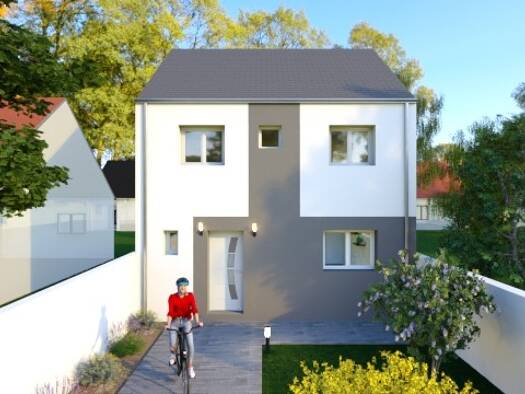 Terrain avec maison neuve à vendre 374 900 € 1 pièce 1 chambre 86 m² 303 m² de terrain Attainville 95570