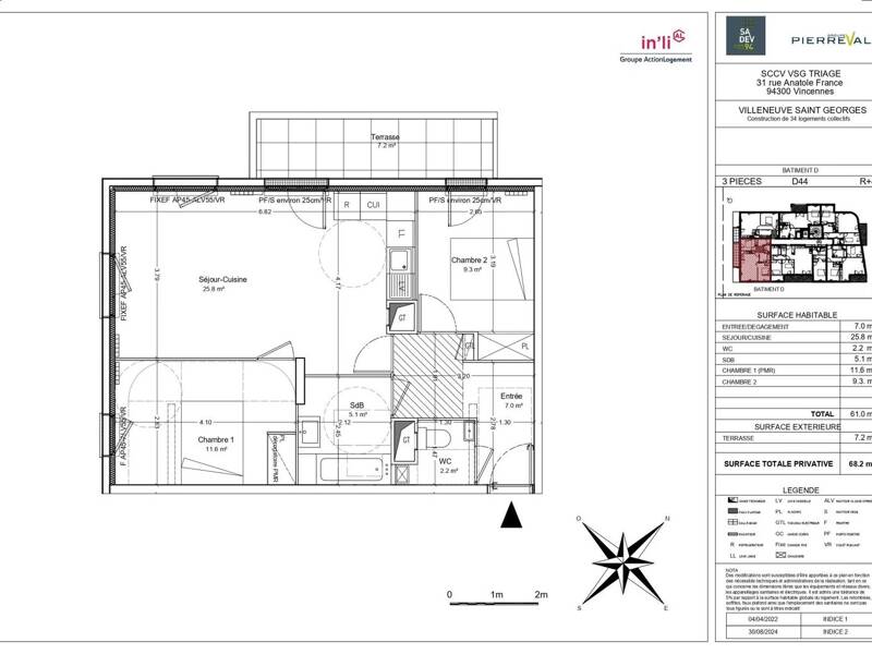 Maison à louer, 61m², VILLENEUVE SAINT GEORGES