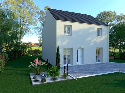 Terrain avec maison neuve à vendre 304 000 € 6 pièces 4 chambres 92 m² 467 m² de terrain Vaucourtois 77580