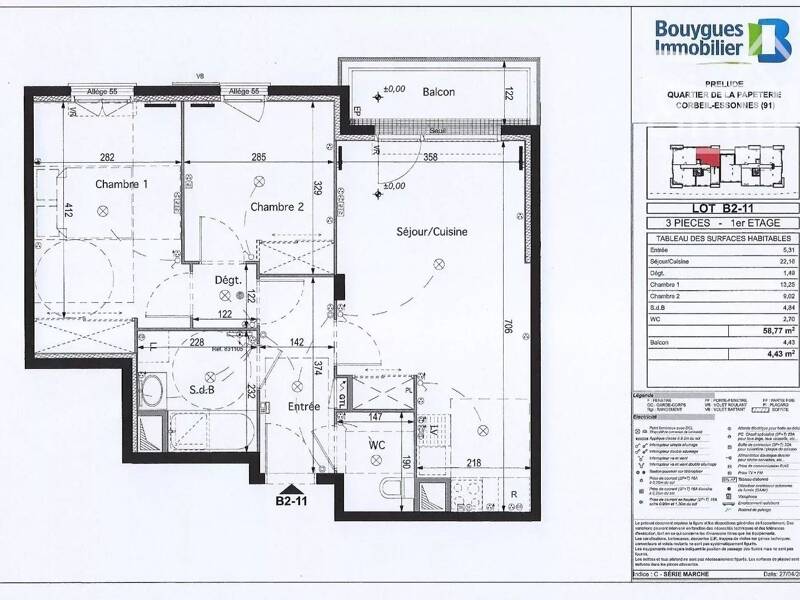 Maison à louer, 59m², CORBEIL ESSONNES