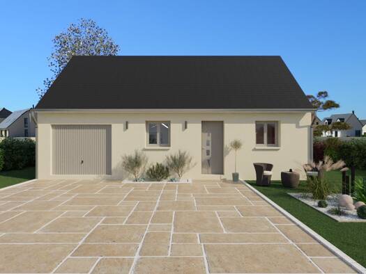 Terrain avec maison neuve à vendre 140 668 € 2 pièces 1 chambre 63 m² 560 m² de terrain Pontlevoy 41400