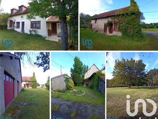 Maison de plain-pied à vendre 124 000 € 5 pièces 3 chambres 98 m² 4 273 m² de terrain Belleville-sur-Loire 18240