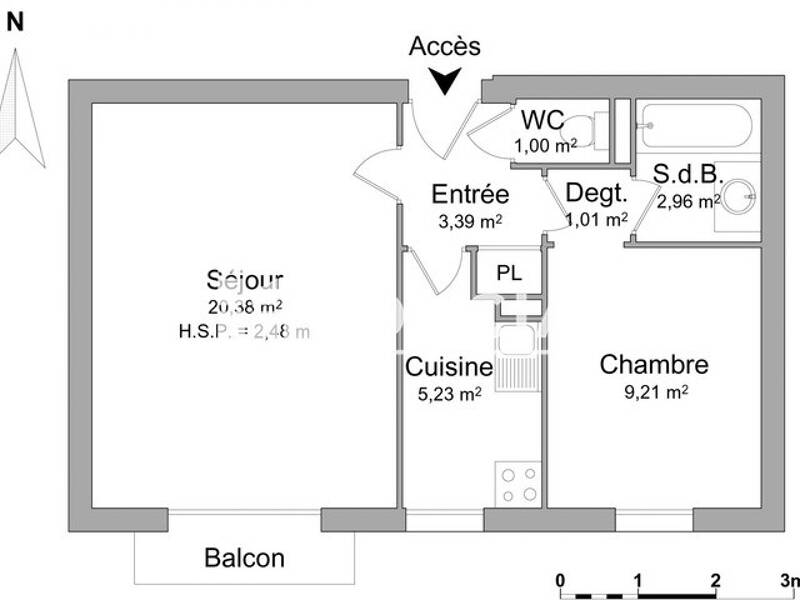 Maison à louer, 43m², NOZAY