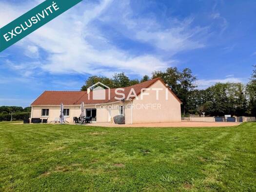 Maison de plain-pied à vendre 272 000 € 5 pièces 3 chambres 125 m² 3 231 m² de terrain Saint-Bonnet-de-Vieille-Vigne 71430