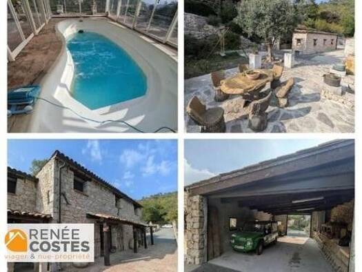 Maison en viager occupé Bouquet 262 653 € 4 pièces 3 chambres 162 m² 14 242 m² de terrain Castillon 06500