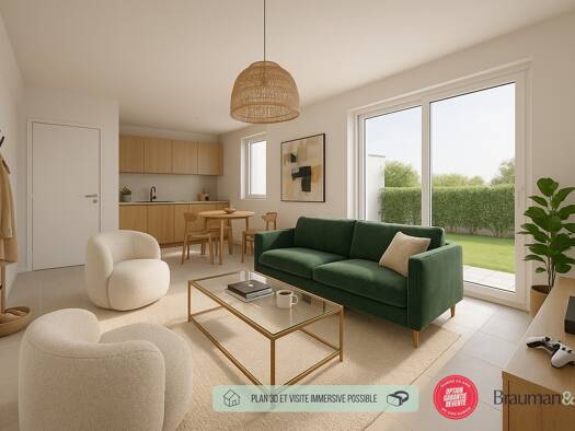 Appartement à vendre - neuf 187 000 € 2 pièces 1 chambre 60 m² RDC Caulnes 22350