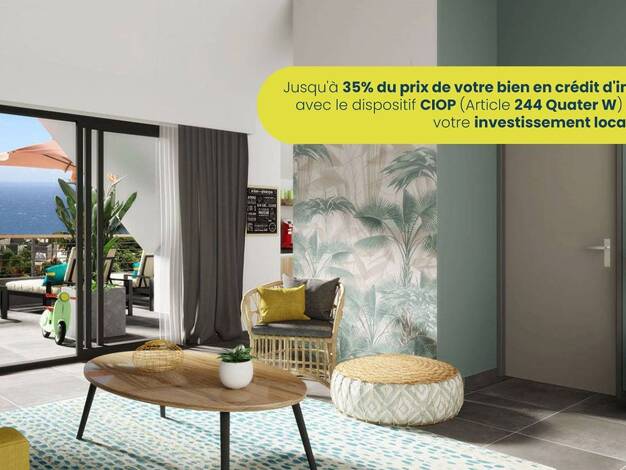 Appartement à vendre - neuf 325 000 € 3 pièces 2 chambres 60 m² dès le 31/03/2027 Saint-Leu 97436