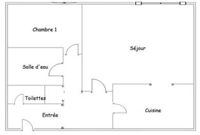 Appartement à louer 600 € 2 pièces 1 chambre 43 m² 1er étage L'Hers Castelginest 31780