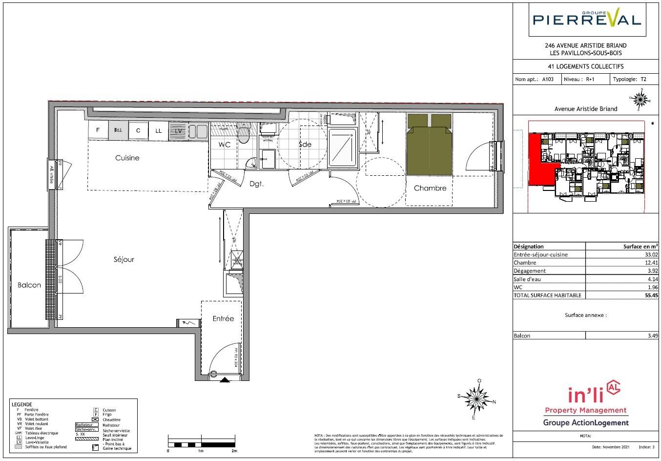 Maison à louer, 55m², LES PAVILLONS SOUS BOIS