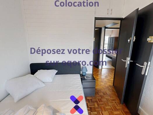 Colocation à louer 450 € 5 pièces 4 chambres 78,9 m² 2ème étage Château Rezé 44400