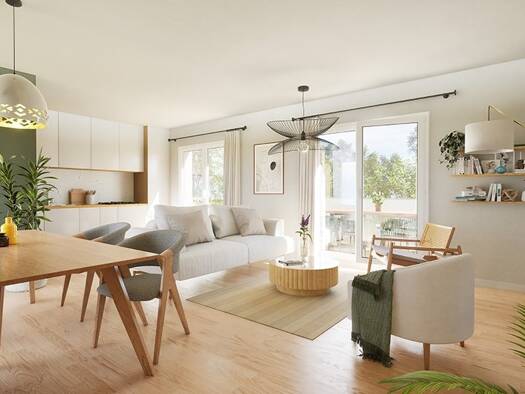 Appartement à vendre - neuf 251 500 € 3 pièces 2 chambres 70 m² Étage 1/1 Les Nations Vandœuvre-lès-Nancy 54500