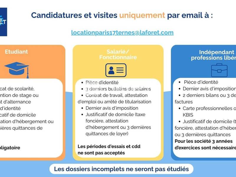 Maison à louer, 47m², PARIS 17E