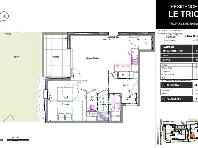 Maison à louer, 52m², THONON LES BAINS