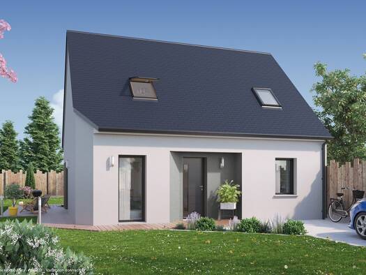 Terrain avec maison neuve à vendre 217 321 € 5 pièces 4 chambres 94 m² 2 172 m² de terrain Bleigny-le-Carreau 89230