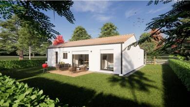 Maison de plain-pied à vendre 403 400 € 4 pièces 3 chambres 84 m² 525 m² de terrain Centre Pornic 44210